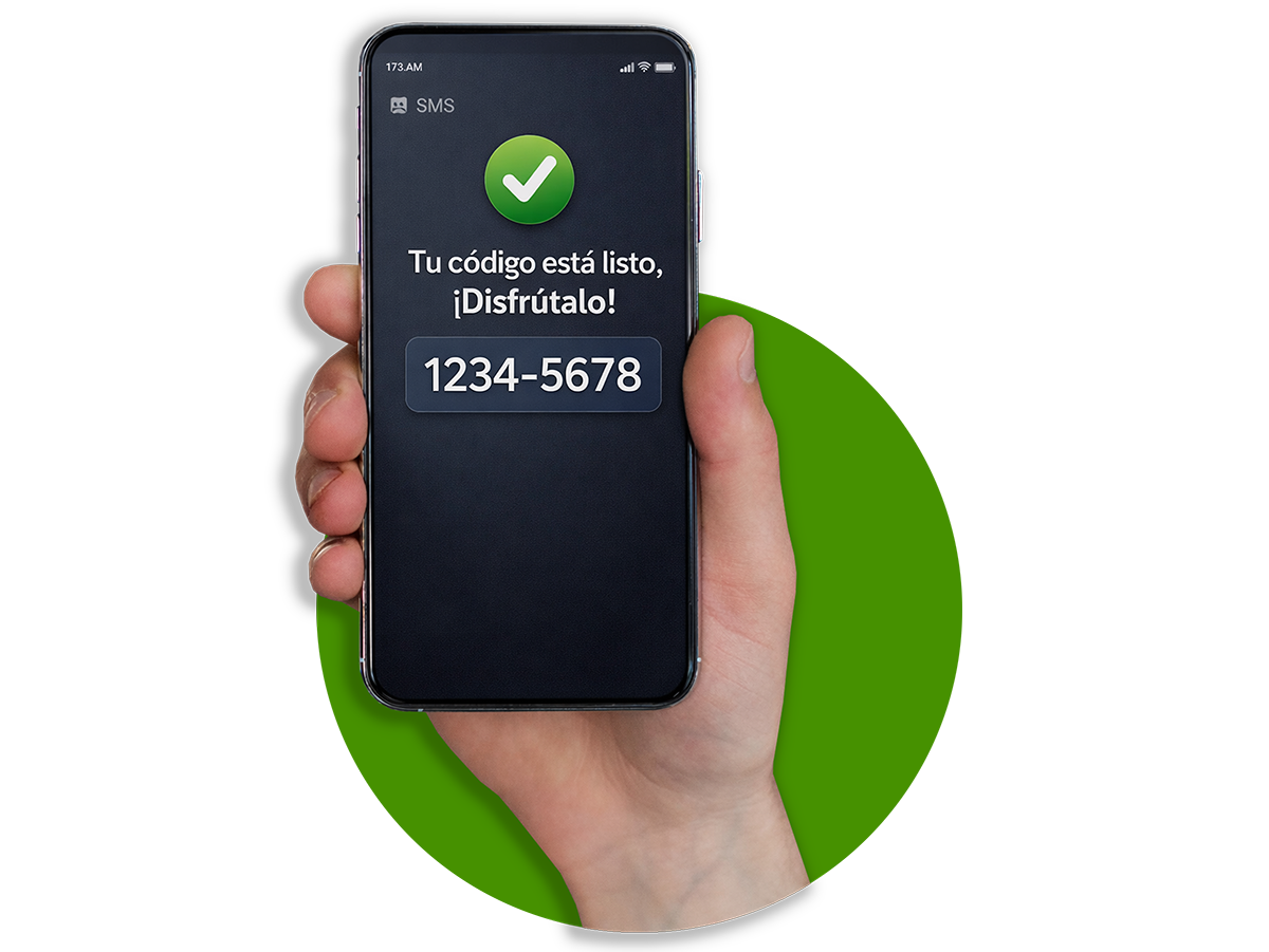 Nuestra plataforma está diseñada para eliminar la espera del usuario. Al integrar optimizar la entrega directamente en la pantalla, evitamos que el cliente tenga que navegar fuera de nuestro sitio. Al reforzarlo con un SMS, garantizamos una tasa de apertura del 98% y nos aseguramos de que el código esté disponible para el usuario en cualquier lugar, eliminando por completo las incidencias de 'correos no recibidos' o carpetas de SPAM.